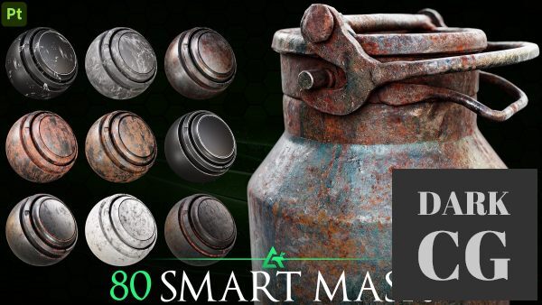 ArtStation 80 High Detail Smart Mask Texturing Essential substance painter MEGA PACK