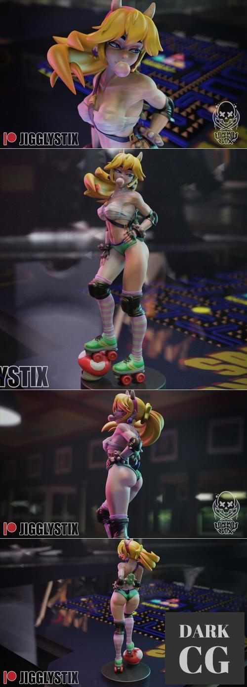 Roller Derby Peach – 3D Print