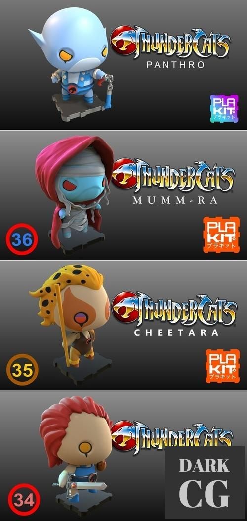 Plakit Thundercats Pack – 3D Print
