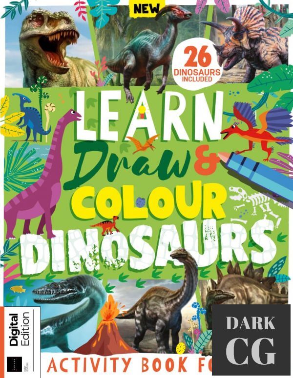 Learn Draw Colour Dinosaurs First Edition 2022 True PDF
