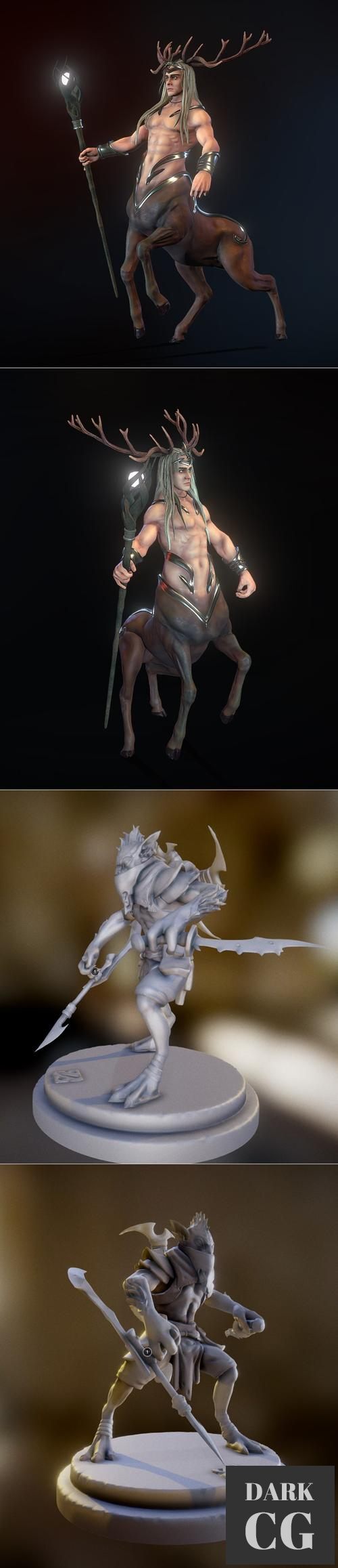 Evor The Lord of the Forest and Bounty Hunter Dota2 – 3D Print