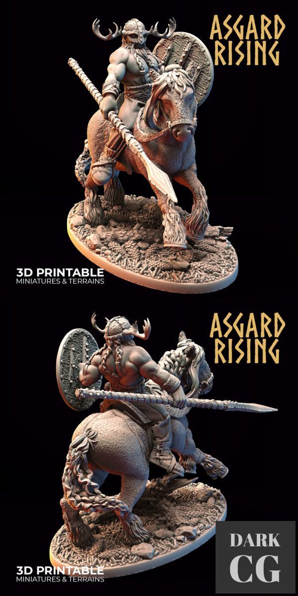 3D Model Asgard Rising Viking Rider 2