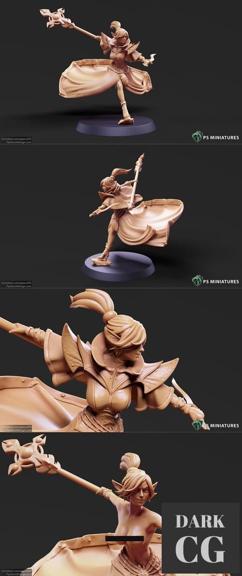 Drow Cleric Pose 2 – 3D Print
