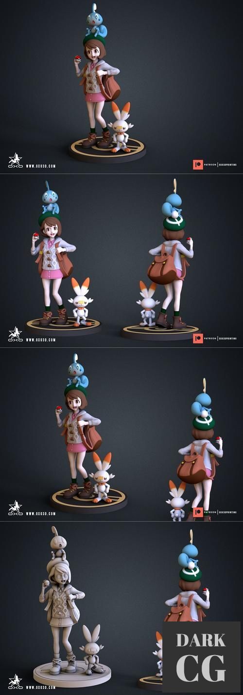 3D Model Gloria Pokemon Sword and Shield 3D Print