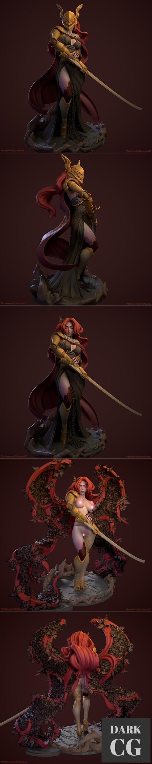Dinamuuu 3D - Malenia Main Alternate – 3D Print