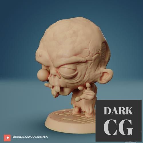 3D Model Dice Heads Zombie 3D Print