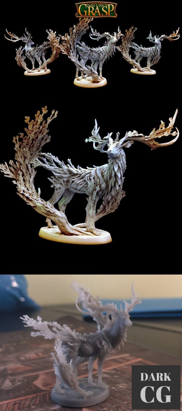 3D Model Thicket Stag Pose 02