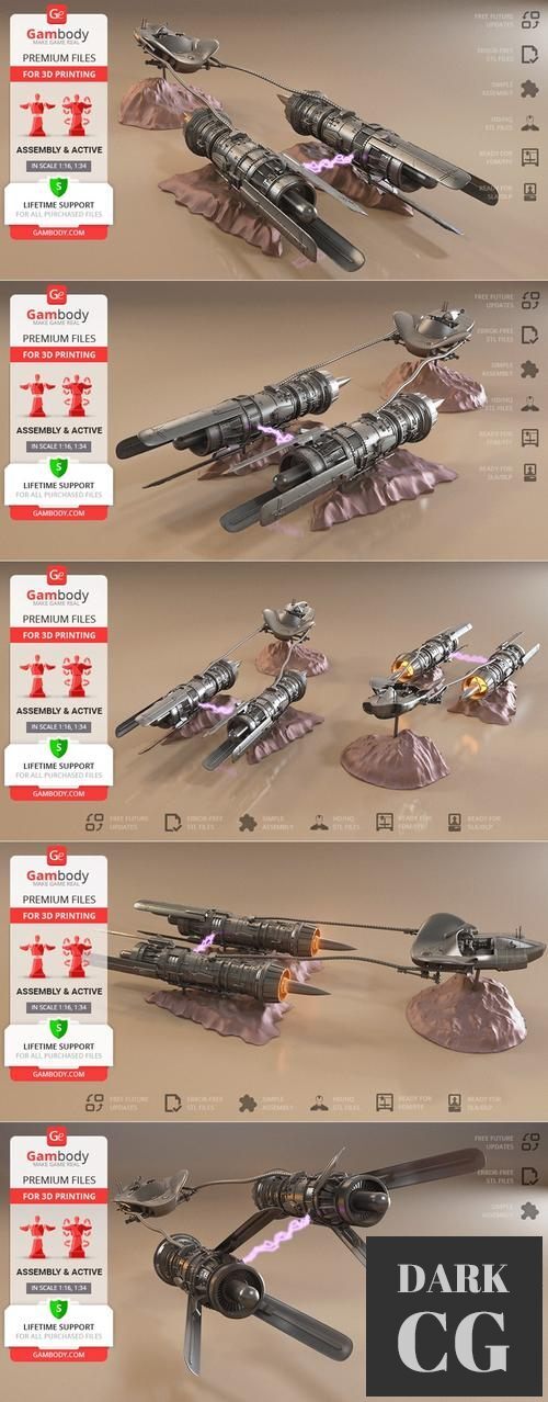 Anakins Podracer – 3D Print