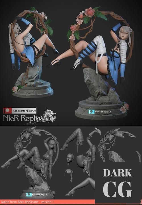 3D Model Kaine Nier Replicant V1 3D Print