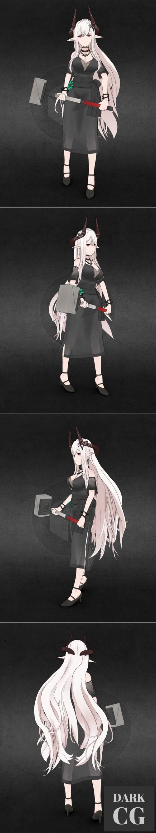 3D Model Arknights Mudrock Ambient Synthesia 3D Print