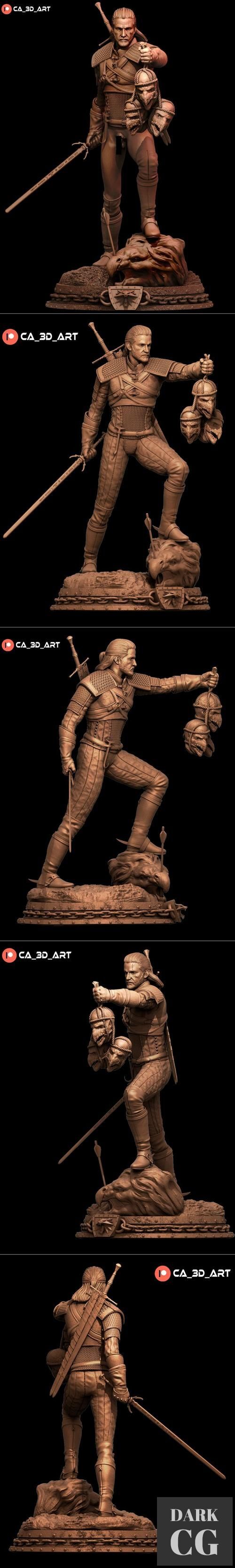 3D Model Geralt 3D Print