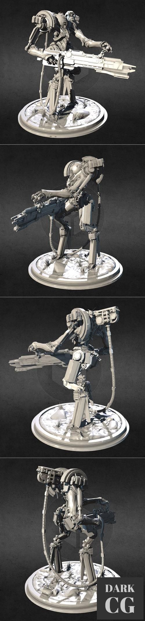 3D Model Invasion 1 Low poly version 3D Print