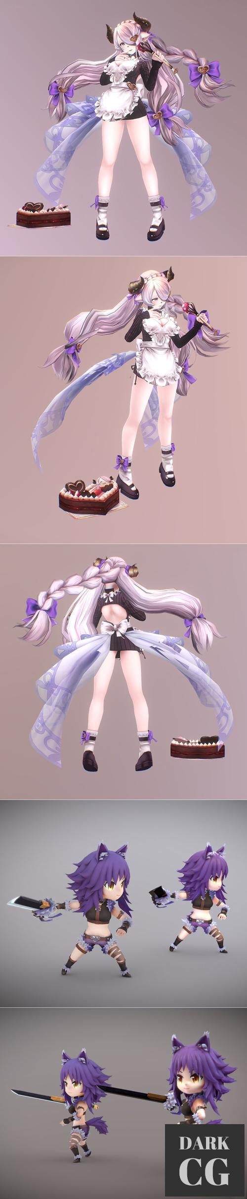 3D Model Narmia and Princess Connect Re Dive Makoto 3D Print