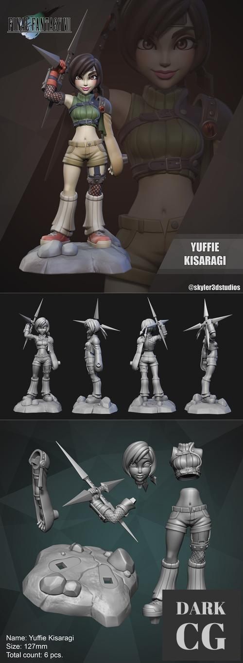 3D Model Yuffie Kisaragi 3D Print