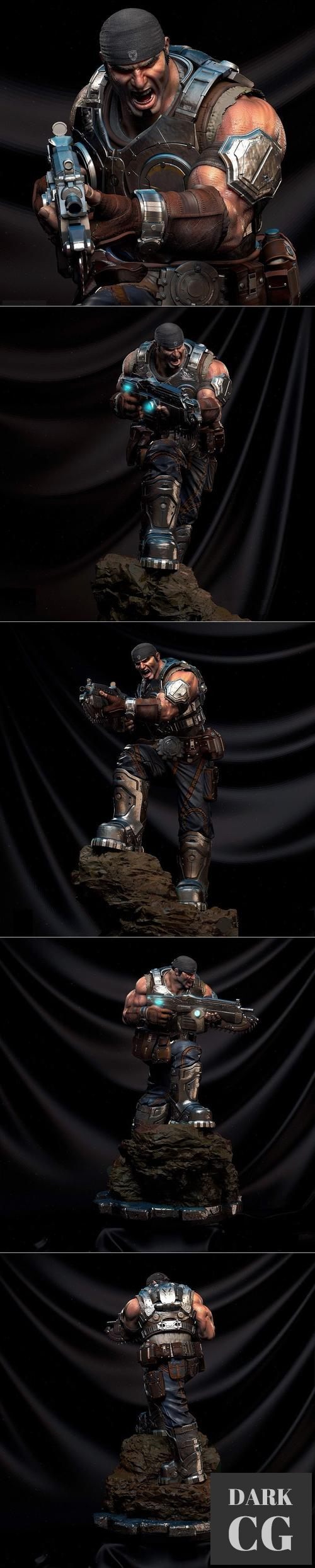 3D Model Marcus Fenix Gears of War 3D Print