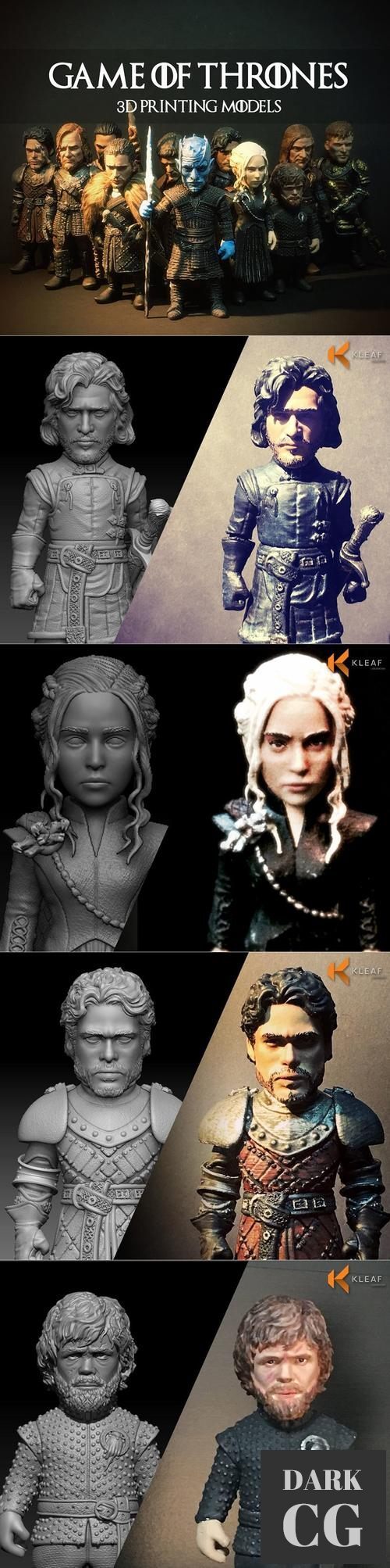 3D Model Game of Thrones Model Collection 3D Print