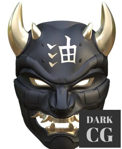 3D Model Samurai Mask