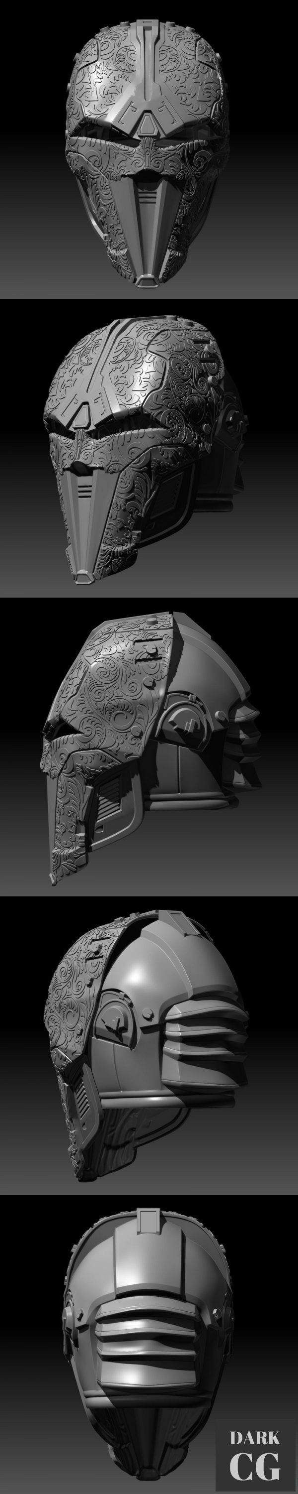 3D Model Sith Bengala Helmelt Star Wars