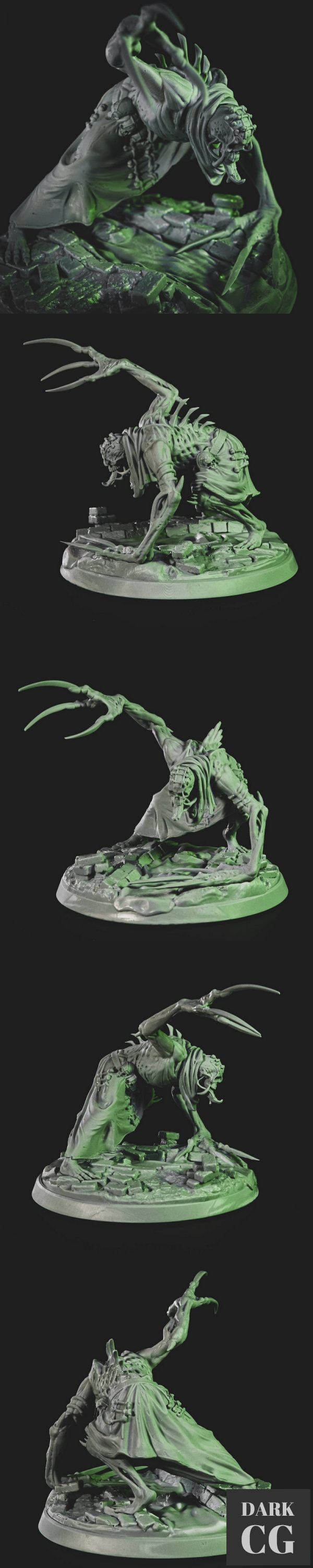 3D Model Clawed Zombie
