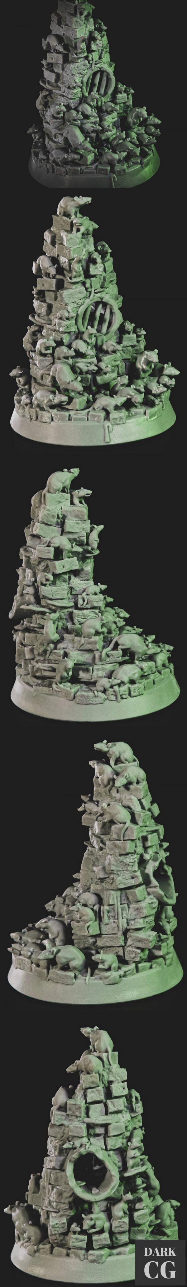 3D Model Rat Swarm
