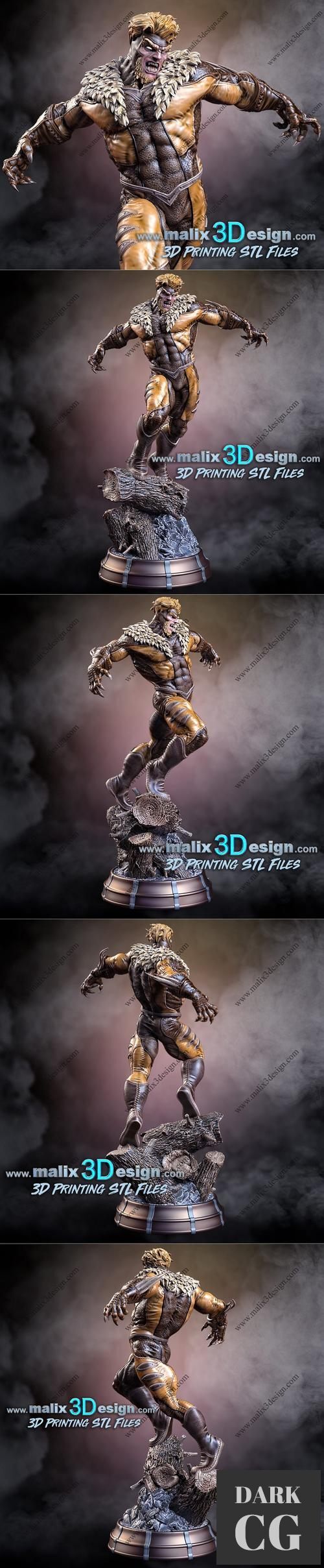 3D Model Sabretooth 3D Print
