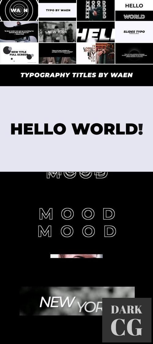 Typography Titles After Effects 38859836