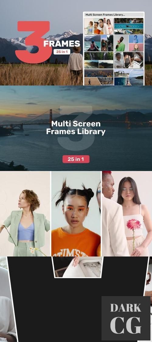 Multi Screen Frames Library 3 Frames 39285669