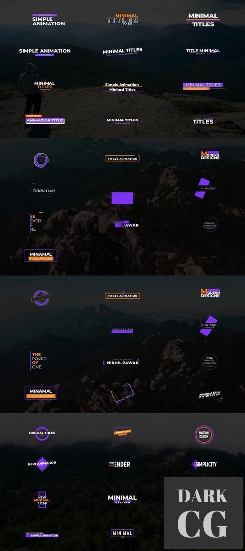 Minimal Titles After Effects 38725931