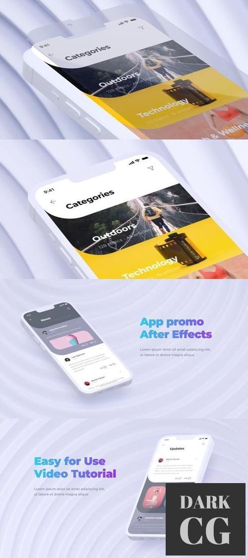 Animation Mockup White Phone Promo 39211337