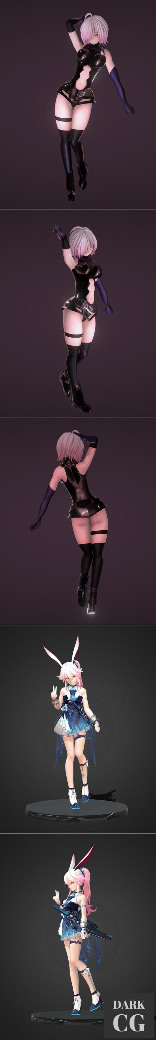 3D Model Mashu Kyrielight FGO and Yae Sakura Goushinnso Memento 3D Print