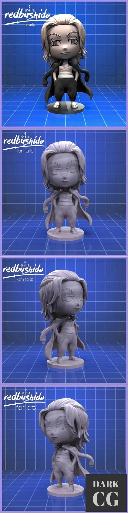 3D Model Mikey Nendoroid Style FanArt from Tokyo Revengers 3D Print