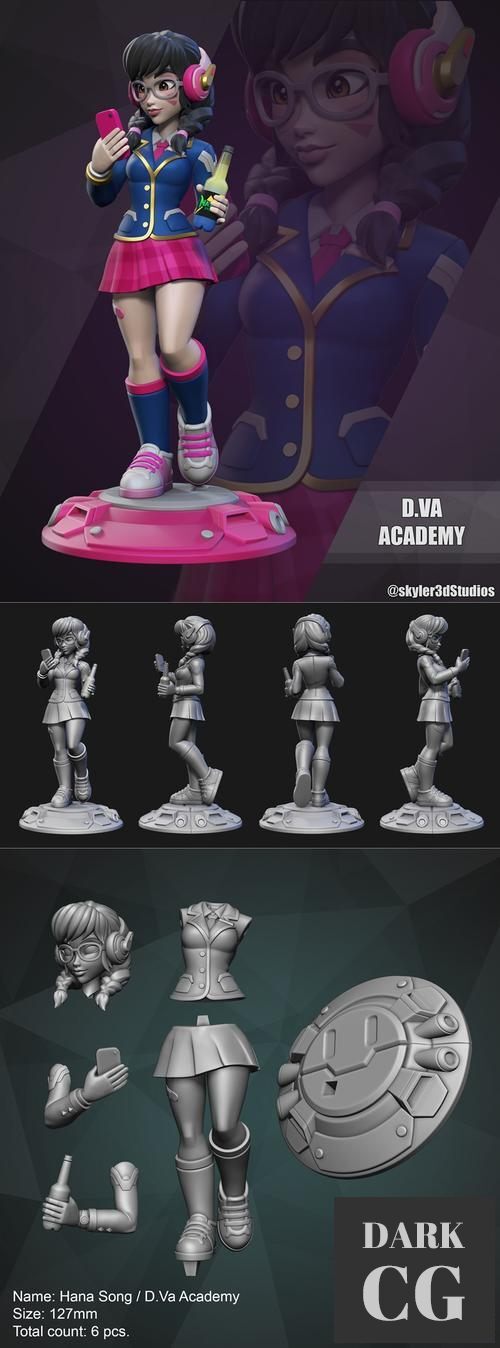 3D Model D Va Academy 3D Print