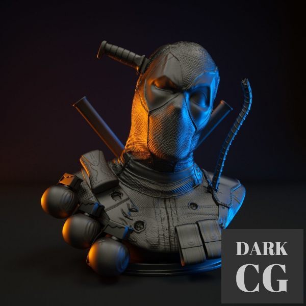 3D Model Deadpool bust