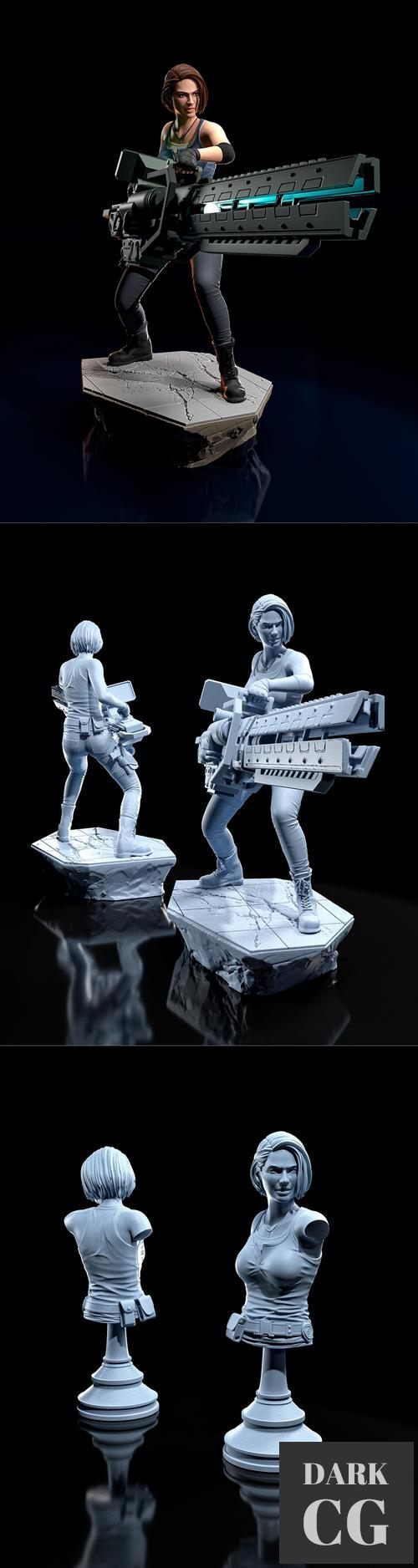 3D Model Jill Valentine 3D Print