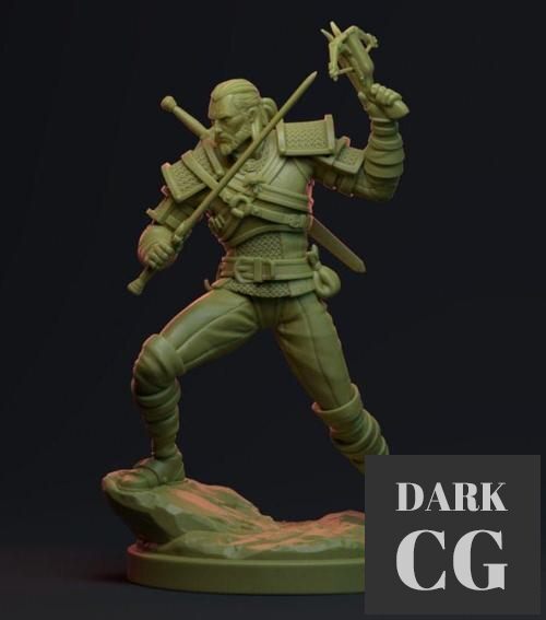 3D Model The Witcher Geralt 3D Print