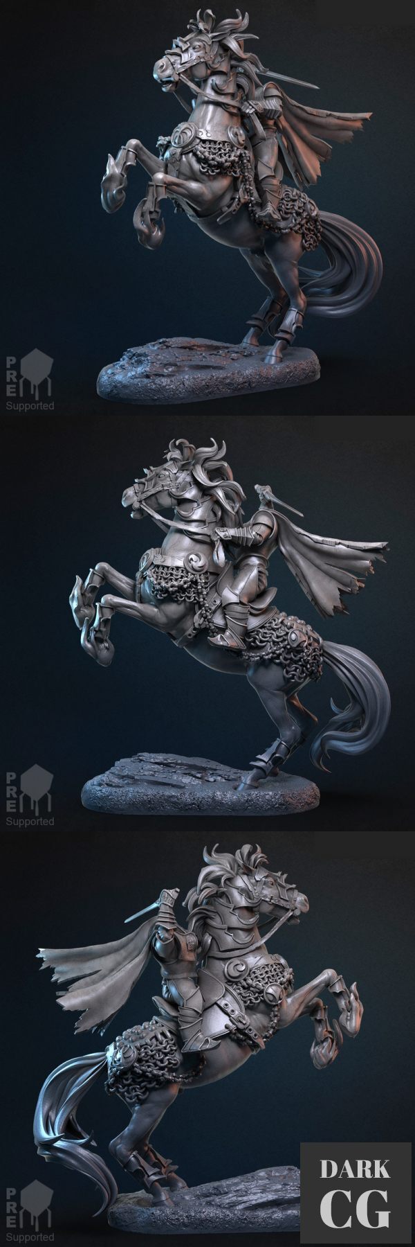 3D Model D Artagnan Richelloue The Headless Rider 3D Print