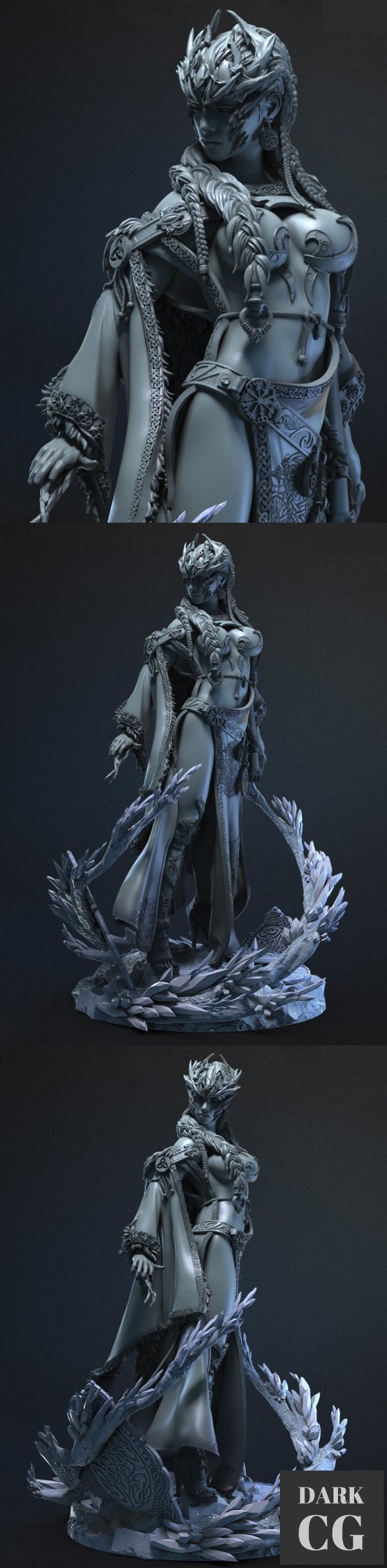3D Model Female Cryomancer 3D Print