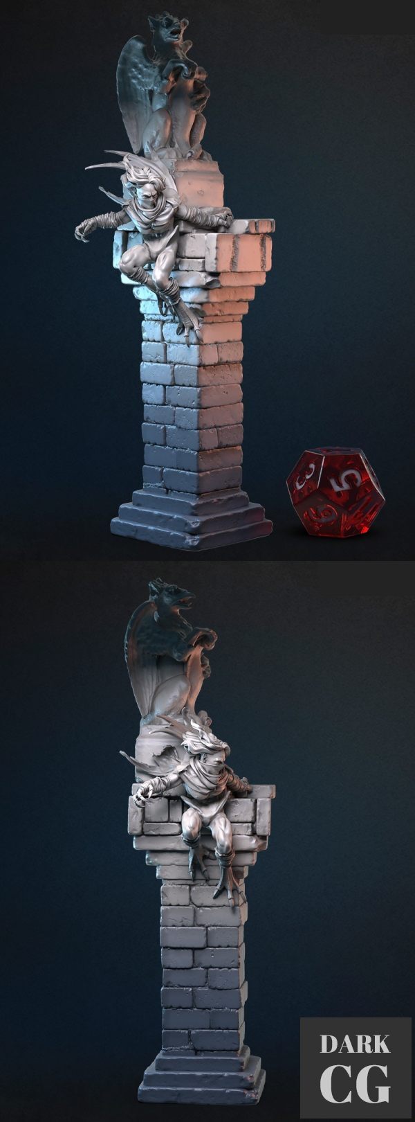 3D Model Guy De Payans Clinging 3D Print
