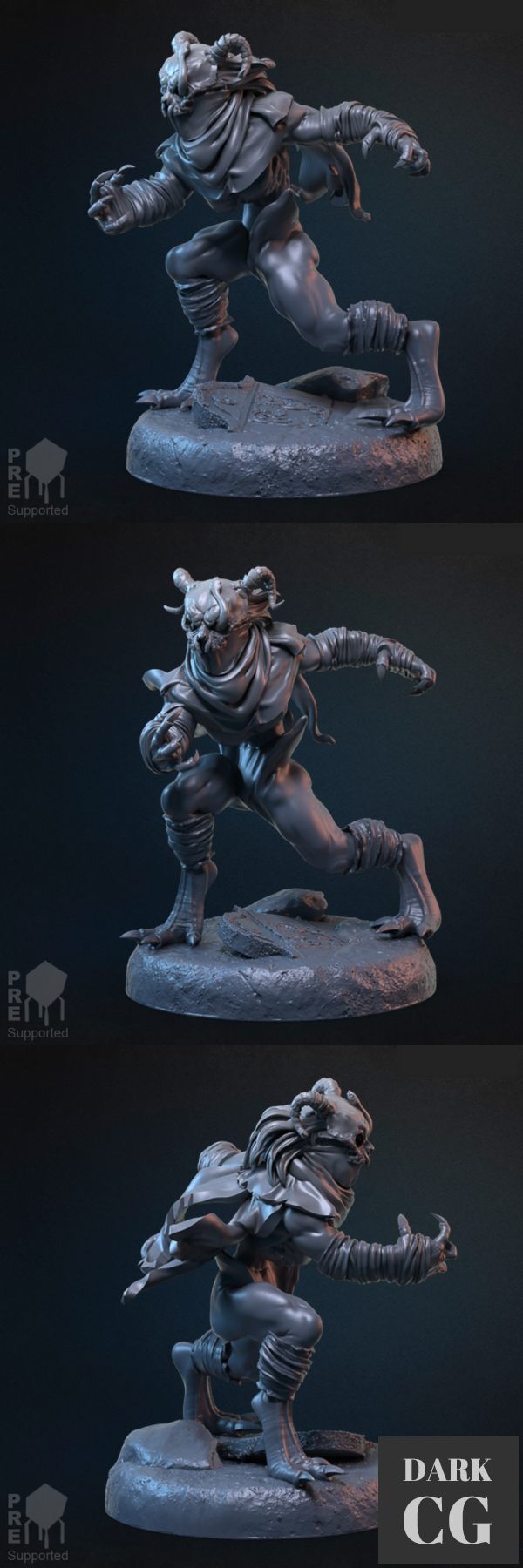 3D Model Guy De Payans Standing 3D Print