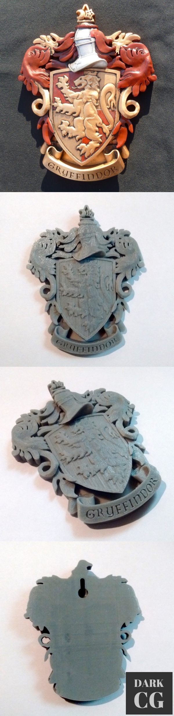 3D Model Coat of Arms Gryffindor 3D Print