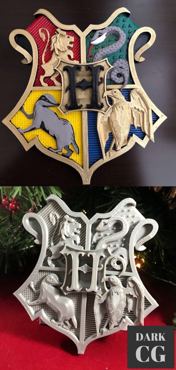 3D Model Hogwarts Crest 3D Print