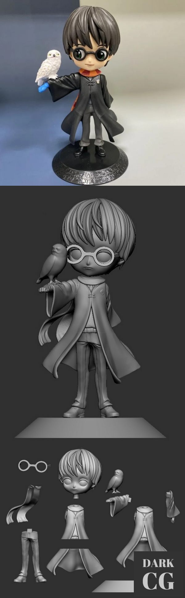 3D Model Harry Potter Chibi 3D Print