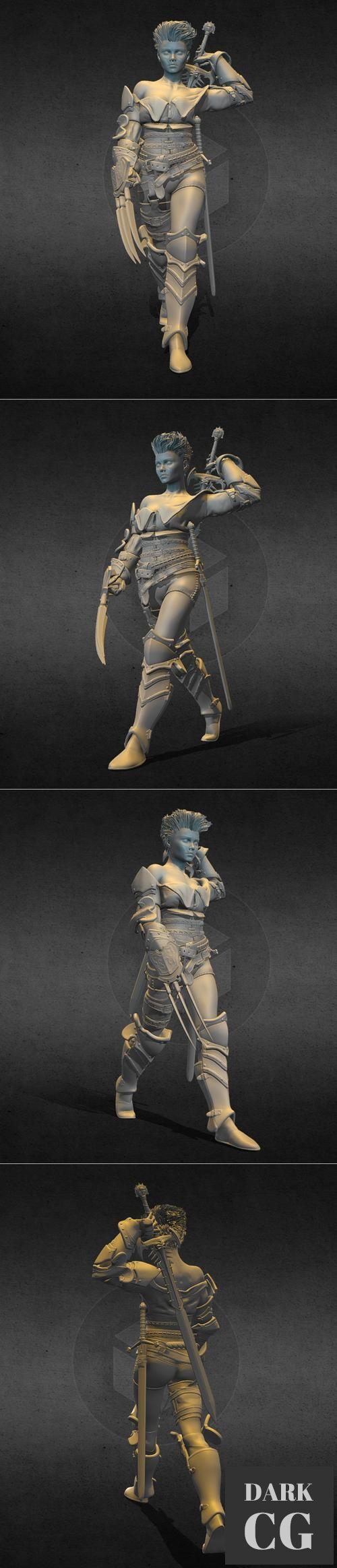 3D Model Tarian the mercenaryan Art 3D Print