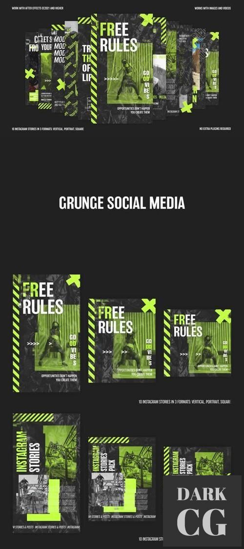 Grunge Social Media Stories & Posts 38196646