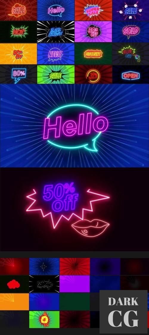 Comic Text Fx 5_Neon Sale Pack 37391439