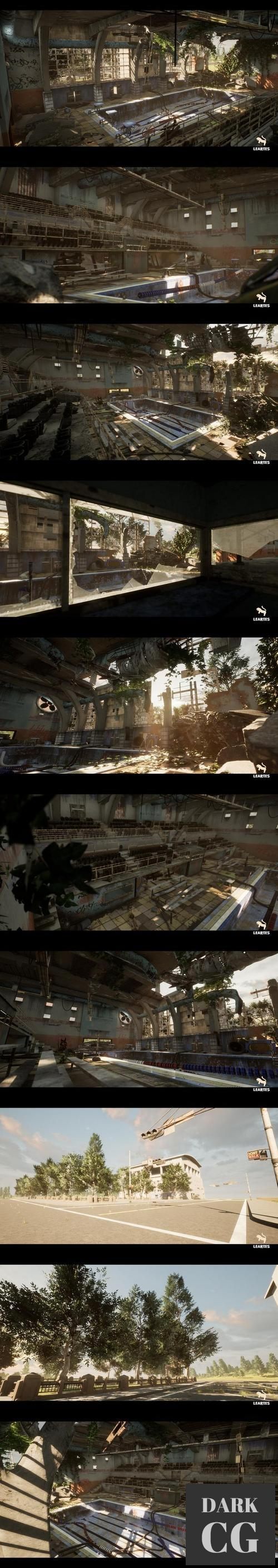 Unreal Engine – Abandoned Swimming Pool Environment