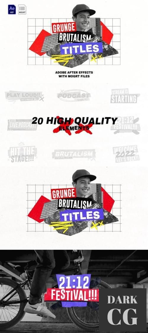 Grunge Brutalism Titles 36518846