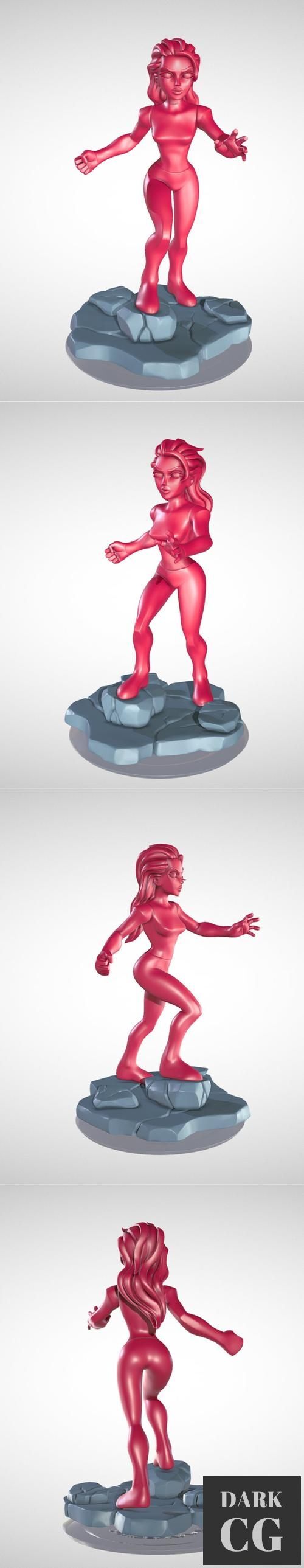 3D Model Infinidudette Pose A 3D Print