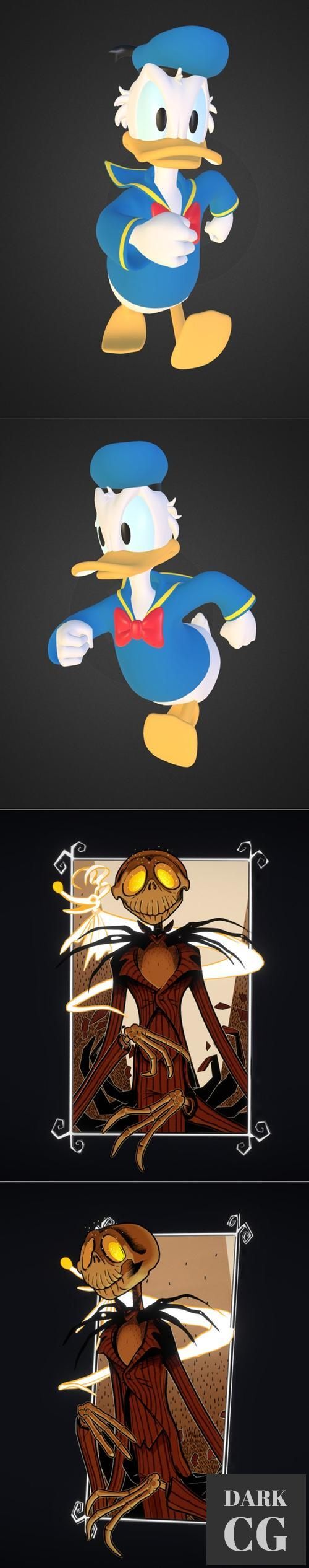 Donald Duck and Jack Skellington – 3D Print