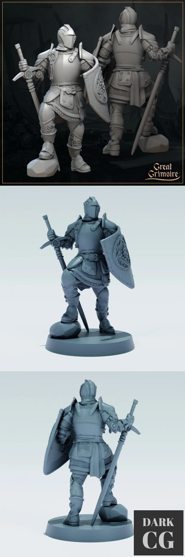 3D Model Knight Templar 3D Print